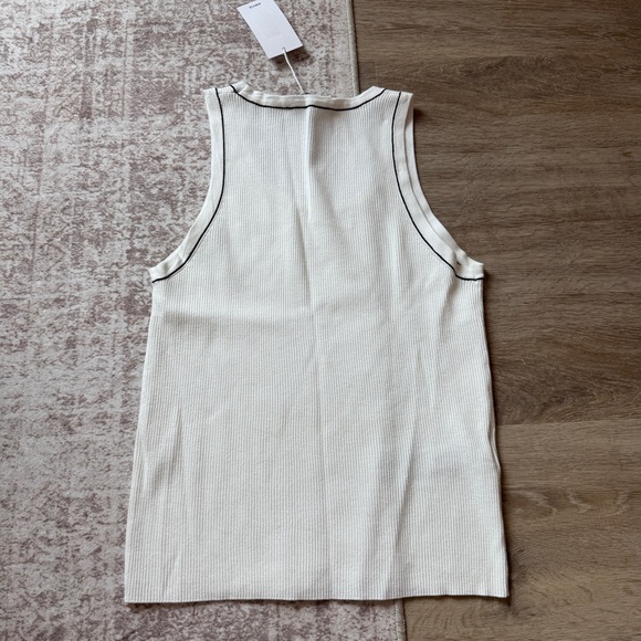Mango Cream Ribbed Tank Top - Picture 2 of 5